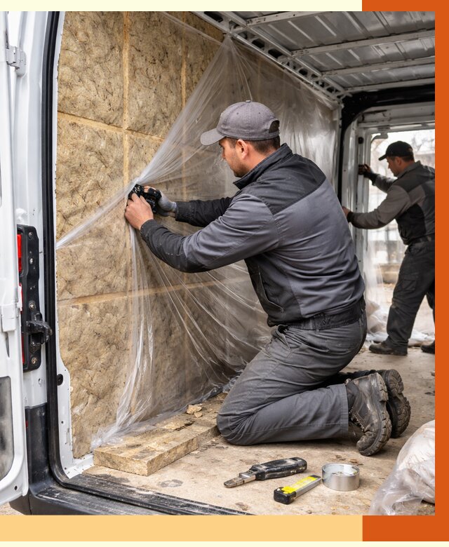 Утепление фургона в Ахтубинске от 17086 руб/м2 — утепление фургона ППУ и кузова | ТепломастерХтб